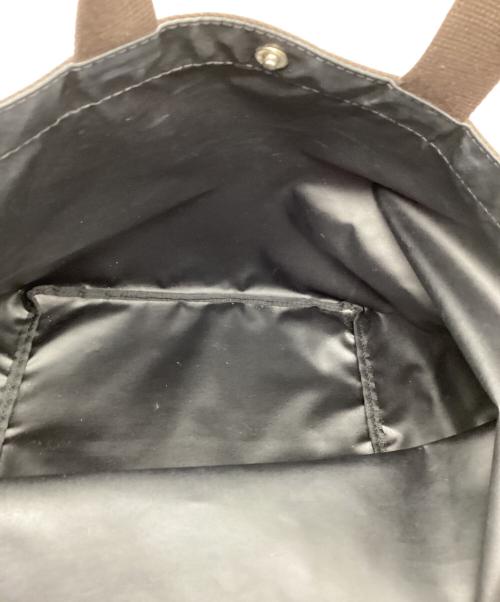 Herve Chapelier（エルベシャプリエ）Herve Chapelier (エルベシャプリエ) 船形トートバッグ ブラック×ブラウンの古着・服飾アイテム