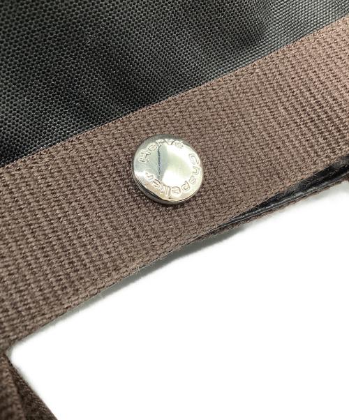 Herve Chapelier（エルベシャプリエ）Herve Chapelier (エルベシャプリエ) 船形トートバッグ ブラック×ブラウンの古着・服飾アイテム