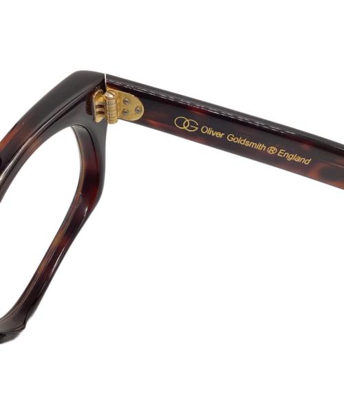 Oliver Goldsmith（オリバーゴールドスミス）OLIVER GOLDSMITH (オリバーゴールドスミス) 伊達眼鏡 ブラウン サイズ:SIZE Sの古着・服飾アイテム