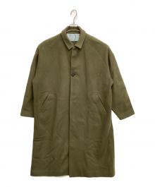 Dulcamara（ドゥルカマラ）の古着「ステンカラーコート」｜グリーン