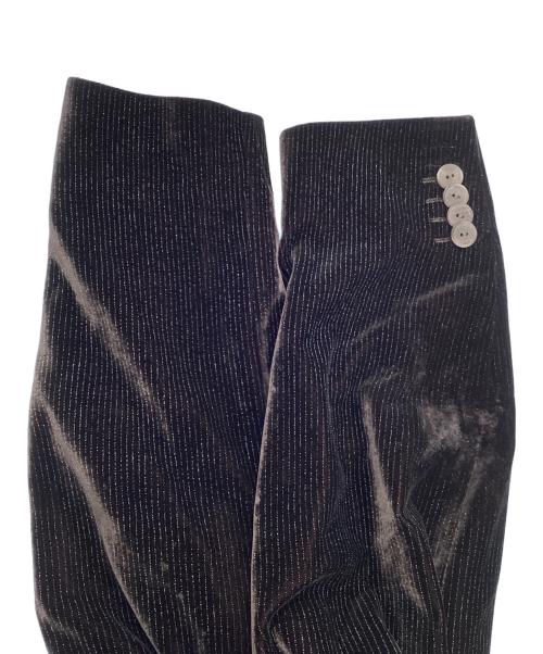 EMPORIO ARMANI（エンポリオアルマーニ）EMPORIO ARMANI (エンポリオアルマーニ) ベロアテーラードジャケット ダークブラウン サイズ:50の古着・服飾アイテム