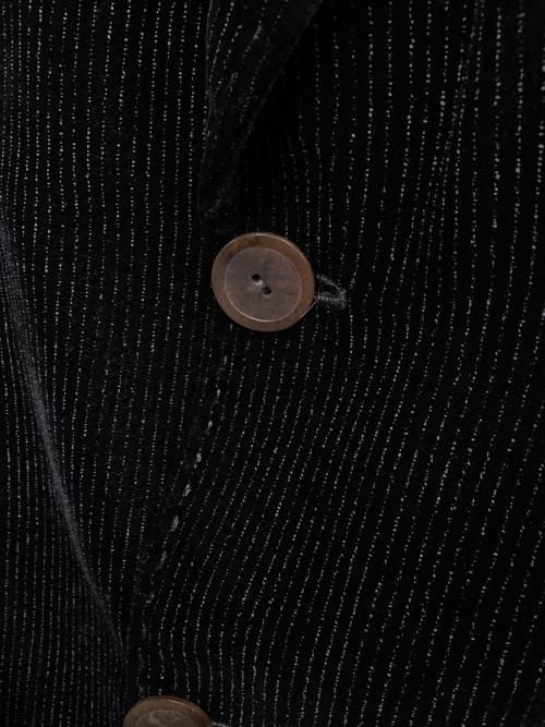 EMPORIO ARMANI（エンポリオアルマーニ）EMPORIO ARMANI (エンポリオアルマーニ) ベロアテーラードジャケット ダークブラウン サイズ:50の古着・服飾アイテム