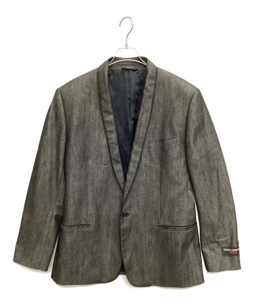 DOLCE & GABBANA（ドルチェ＆ガッバーナ）DOLCE & GABBANA (ドルチェ＆ガッバーナ) テーラードジャケット ブラック サイズ:54の古着・服飾アイテム