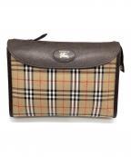 Burberry'sバーバリー）の古着「クラッチバッグ」｜ブラウン×ベージュ