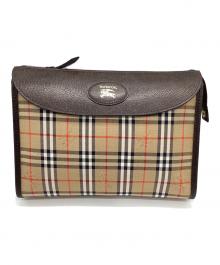 Burberry's（バーバリー）の古着「クラッチバッグ」｜ブラウン×ベージュ