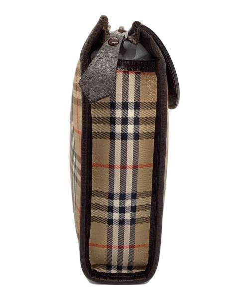 Burberry's（バーバリー）Burberry's (バーバリー) クラッチバッグ ブラウン×ベージュの古着・服飾アイテム