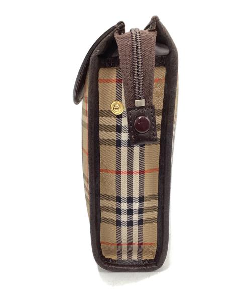 Burberry's（バーバリー）Burberry's (バーバリー) クラッチバッグ ブラウン×ベージュの古着・服飾アイテム