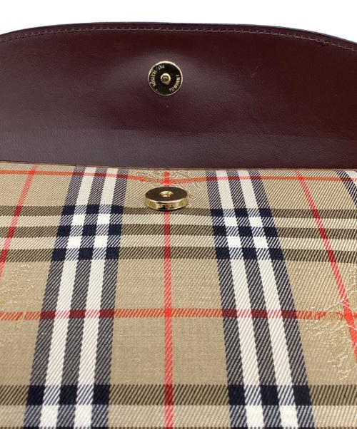 Burberry's（バーバリー）Burberry's (バーバリー) クラッチバッグ ブラウン×ベージュの古着・服飾アイテム