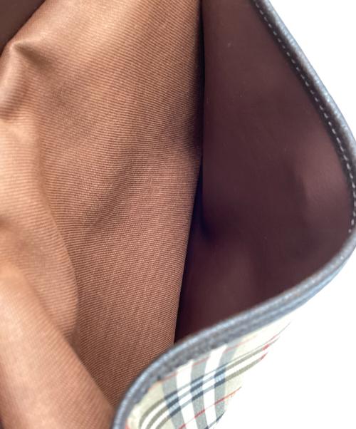 Burberry's（バーバリー）Burberry's (バーバリー) クラッチバッグ ブラウン×ベージュの古着・服飾アイテム