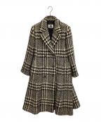 ISSEY MIYAKEイッセイミヤケ）の古着「ウールコート」｜ブラック×ホワイト