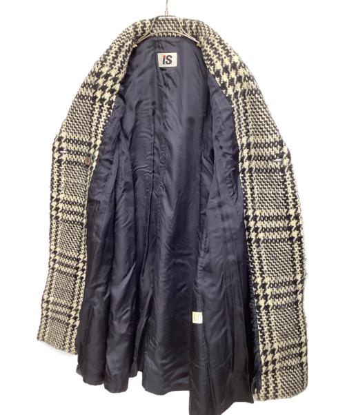 ISSEY MIYAKE（イッセイミヤケ）ISSEY MIYAKE (イッセイミヤケ) ウールコート ブラック×ホワイト サイズ:SIZE9の古着・服飾アイテム