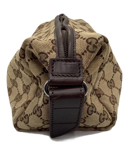 GUCCI（グッチ）GUCCI (グッチ) GGキャンバスポーチ ブラウンの古着・服飾アイテム