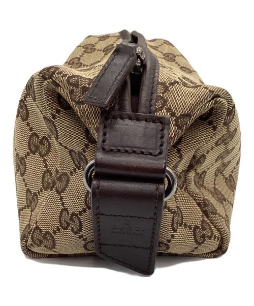 GUCCI（グッチ）GUCCI (グッチ) GGキャンバスポーチ ブラウンの古着・服飾アイテム