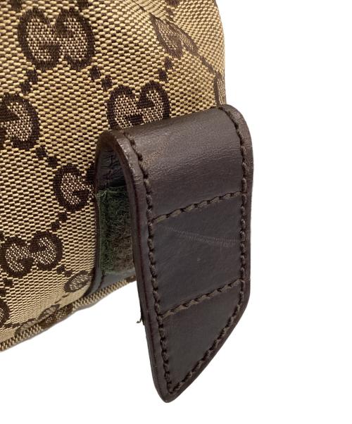 GUCCI（グッチ）GUCCI (グッチ) GGキャンバスポーチ ブラウンの古着・服飾アイテム
