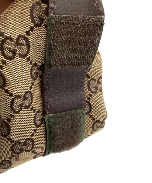 GUCCI（グッチ）GUCCI (グッチ) GGキャンバスポーチ ブラウンの古着・服飾アイテム