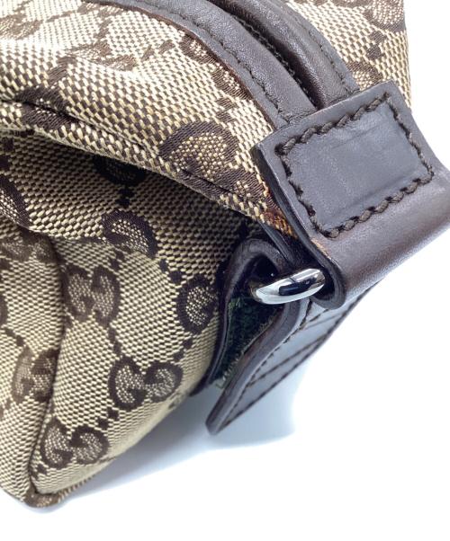 GUCCI（グッチ）GUCCI (グッチ) GGキャンバスポーチ ブラウンの古着・服飾アイテム