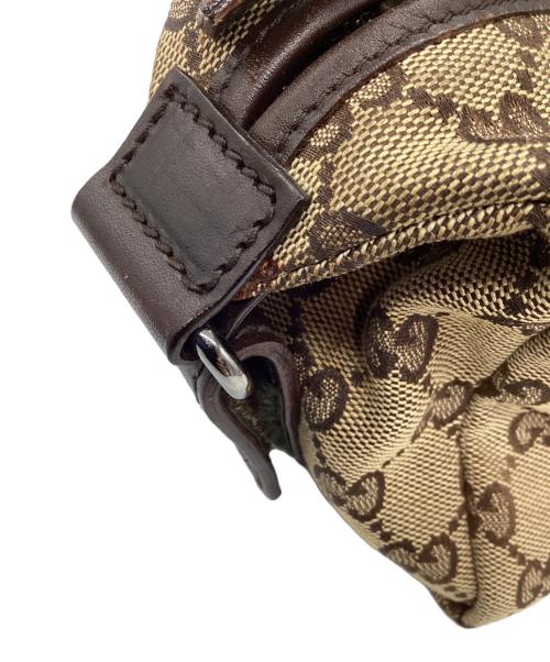 GUCCI（グッチ）GUCCI (グッチ) GGキャンバスポーチ ブラウンの古着・服飾アイテム