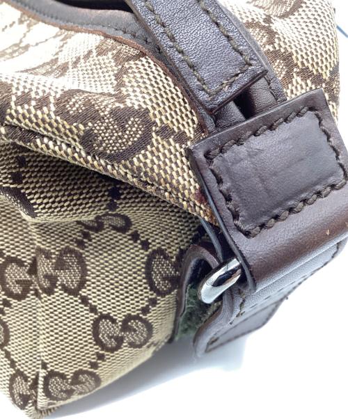 GUCCI（グッチ）GUCCI (グッチ) GGキャンバスポーチ ブラウンの古着・服飾アイテム