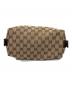 中古・古着 GUCCI (グッチ) GGキャンバスポーチ ブラウン：15000円