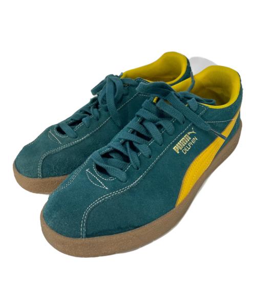 PUMA（プーマ）PUMA (プーマ) デルフィン スニーカー グリーン×イエロー サイズ:26.5cmの古着・服飾アイテム