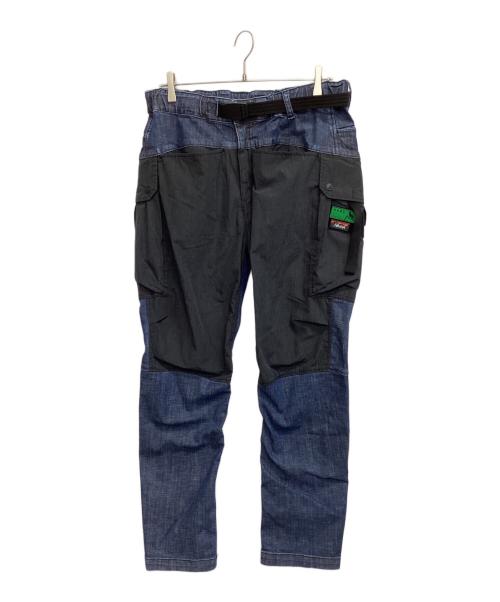 HAKU（ハク）HAKU (ハク) NANGA (ナンガ) カーゴパンツ ネイビー×ブラック サイズ:Lの古着・服飾アイテム