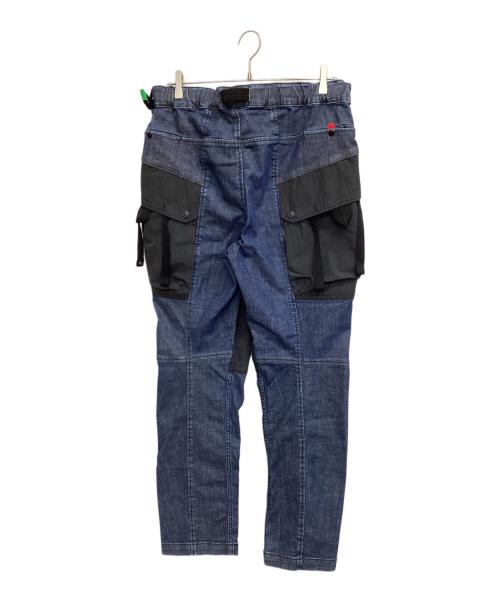 HAKU（ハク）HAKU (ハク) NANGA (ナンガ) カーゴパンツ ネイビー×ブラック サイズ:Lの古着・服飾アイテム