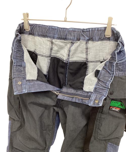 HAKU（ハク）HAKU (ハク) NANGA (ナンガ) カーゴパンツ ネイビー×ブラック サイズ:Lの古着・服飾アイテム