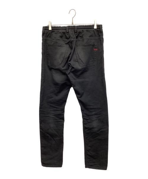 DIESEL（ディーゼル）DIESEL (ディーゼル) ダメージ加工デニムパンツ ブラック サイズ:81cm (W32)の古着・服飾アイテム