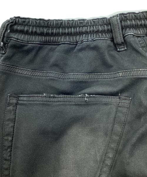 DIESEL（ディーゼル）DIESEL (ディーゼル) ダメージ加工デニムパンツ ブラック サイズ:81cm (W32)の古着・服飾アイテム