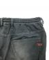 中古・古着 DIESEL (ディーゼル) ダメージ加工デニムパンツ ブラック サイズ:81cm (W32)：12000円