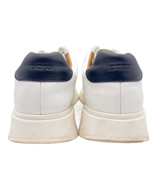 HUGO BOSS（ヒューゴ ボス）HUGO BOSS (ヒューゴ ボス) レザースニーカー ホワイト サイズ:26㎝の古着・服飾アイテム