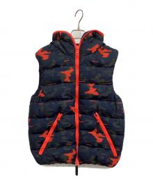 DUVETICA×HYDROGEN（デュベティカ×ハイドロゲン）の古着「ダウンベスト」｜ネイビー×オレンジ