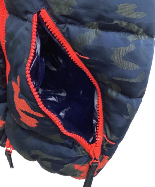 DUVETICA（デュベティカ）DUVETICA (デュベティカ) HYDROGEN (ハイドロゲン) ダウンベスト ネイビー×オレンジ サイズ:46の古着・服飾アイテム