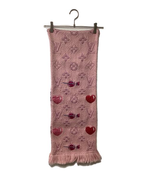 LOUIS VUITTON（ルイ ヴィトン）LOUIS VUITTON (ルイ ヴィトン) マフラー ピンクの古着・服飾アイテム