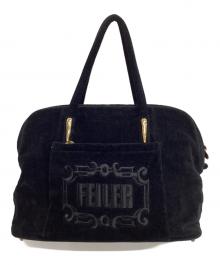 FEILER（フェイラー）の古着「ビッグハンドバッグ」｜ブラック