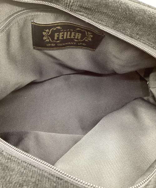 FEILER（フェイラー）FEILER (フェイラー) ビッグハンドバッグ ブラックの古着・服飾アイテム