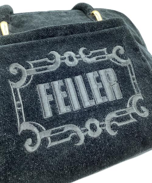 FEILER（フェイラー）FEILER (フェイラー) ビッグハンドバッグ ブラックの古着・服飾アイテム