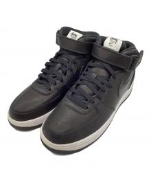 NIKE×stussy（ナイキ×ステューシー）の古着「Air Force 1 Mid "Black/Black"」｜ブラック×ホワイト