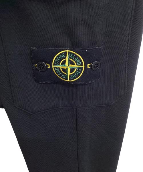 STONE ISLAND（ストーンアイランド）STONE ISLAND (ストーンアイランド) スウェットパンツ ブラック サイズ:XLの古着・服飾アイテム