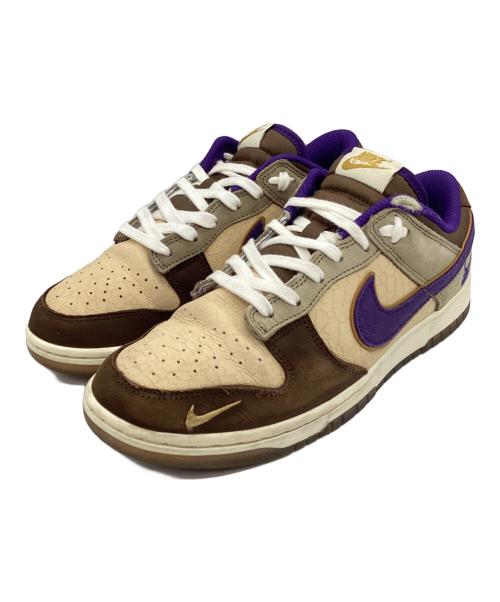 NIKE（ナイキ）NIKE (ナイキ) スニーカー ブラウン×ベージュ×パープル サイズ:26.5cmの古着・服飾アイテム