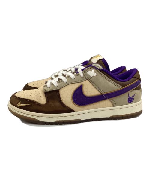 NIKE（ナイキ）NIKE (ナイキ) スニーカー ブラウン×ベージュ×パープル サイズ:26.5cmの古着・服飾アイテム