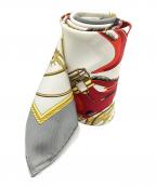 HERMESエルメス）の古着「カレ90」｜ホワイト×グレー