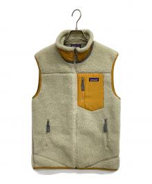 Patagonia（パタゴニア）の古着「フリースベスト」｜ベージュ×イエロー