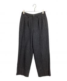 Y's for men（ワイズフォーメン）の古着「ウールタックパンツ」｜グレー