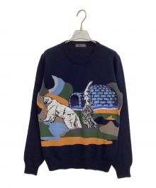 ETRO（エトロ）の古着「厚手ニット」｜ネイビー