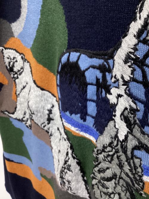 ETRO（エトロ）ETRO (エトロ) 厚手ニット ネイビー サイズ:50の古着・服飾アイテム