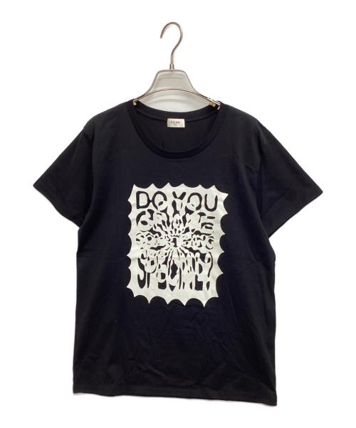 CELINE（セリーヌ）CELINE (セリーヌ) 半袖カットソー ブラック サイズ:Mの古着・服飾アイテム