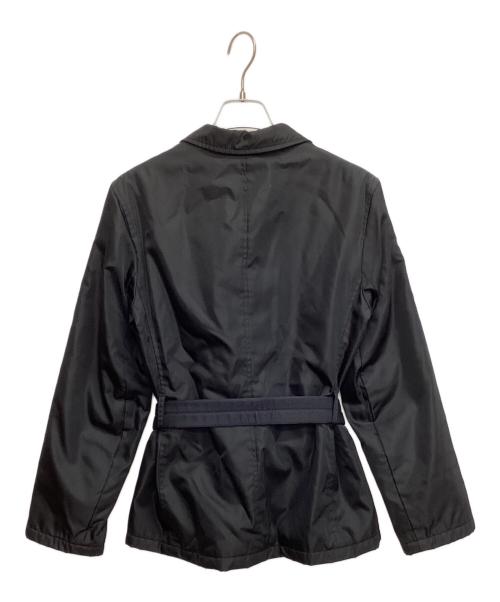 PRADA（プラダ）PRADA (プラダ) ベルトジャケット ブラック サイズ:40の古着・服飾アイテム