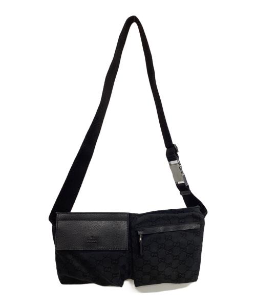 GUCCI（グッチ）GUCCI (グッチ) ウエストポーチ ブラックの古着・服飾アイテム