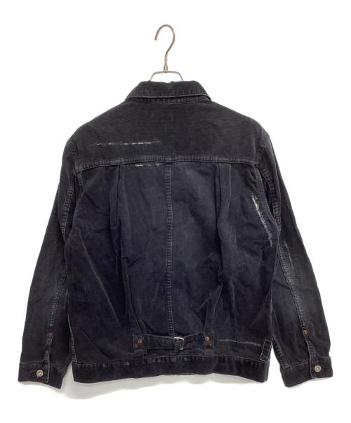 SEQUEL（シークエル）SEQUEL (シークエル) FRAGMENT DESIGN (フラグメントデザイン) DAMAGE CORDUROY JACKET ブラック サイズ:Mの古着・服飾アイテム